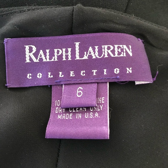Ralph Lauren Collection Purple Label Black Dress Womens - Picture 9 of 10